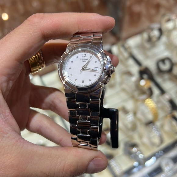 Tissot T-Sport White Diamond Dial Stainless Steel Ladies Watch T0802101101600 - Picture 2 of 8